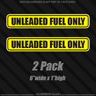 Unleaded Fuel Only sticker door diesel gas decal truck label tank vinyl 6
