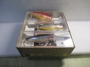 6 VINTAGE L & S MIRROLURE  SINKING SALTWATER FISHING LURE ASSORTMENT NEW OLD STO
