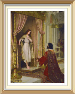 A King & Beggar Maid Pre-Raphaelite Edmund Blair Leighton - Fairy Tale Art Print