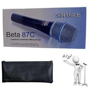 Beta 87C Cardioid Condenser Vocal Microphone With On/Off Switch Brand New