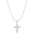 Montana Silversmiths Fancy Scallop Rose Gold Cross - Accessories Jewelry Neck...