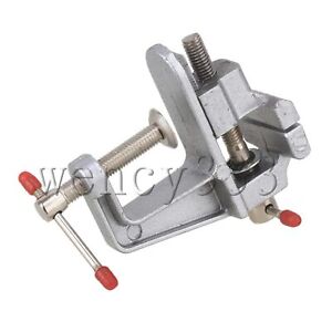 Aluminum Mini Jewelers Hobby Clamp On Portable Table Bench Vise Vice Silver