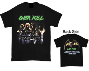 Overkill Taking Over Wrecking Your Head Tour 1987 Black T-Shirt