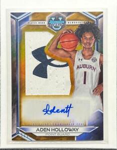 New Listing2024 Bowman University's Best Aden Holloway Gold Refractor Logo Patch Auto # 1/1