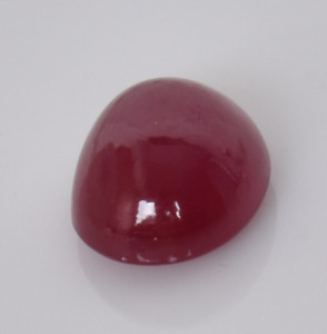 22 Ct. Natural Burma Blood Red Ruby Faceted Oval Shape Cabochon Loose Gemstone