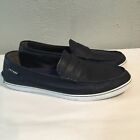 Cole Haan Men Size 12 Casual Loafers Navy Blue Leather Slip On Shoes C14593