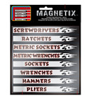 Garage Drawers Magnetic Labels Mechanic Tools Organizer Chest Box Kit Removable