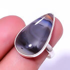 Montana Agate Handmade Gemstone 925 Sterling Silver Jewelry Ring s.8 A340
