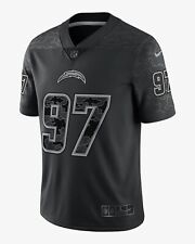 Los Angeles Chargers Joey Bosa Nike Black RFLCTV Reflective NFL Limited Jersey