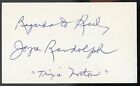 Joyce Randolph d2024 signed autograph 3x5 Cut Actress on The Jackie Gleason Show