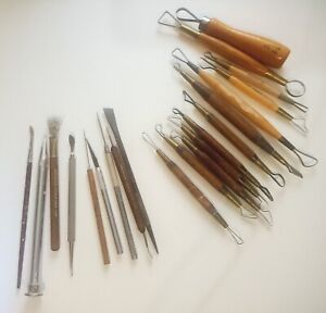 VINTAGE LOT OF 20 KEMPER and others CLAY SCULPTING TOOLS