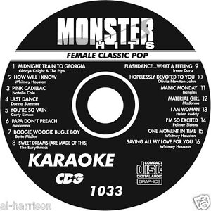 KARAOKE MONSTER HITS CD+G FEMALE CLASSIC POP  #1033