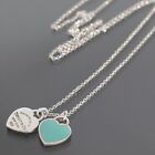 [Auction] Tiffany & Co. Necklace 925 silver Blue Return To Heart E1201
