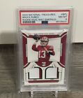 2022 National Treasures Brock Purdy Rookie Dual Patch Emerald /5 49ers RC PSA 8