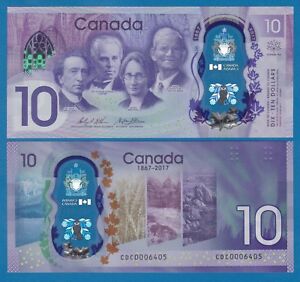 CANADA 10 Dollars P 112 Commemorative 2017 UNC Polymer