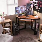 Corner Computer Desk with Shelves Home Office PC/Laptop Table Gaming Study Table