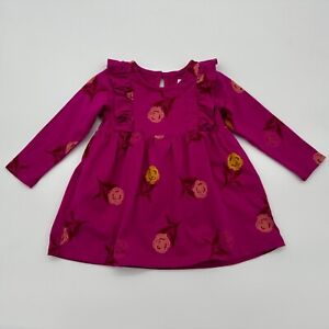 TEA Collection Floral Ruffle Knit Dress Size 9-12 Months