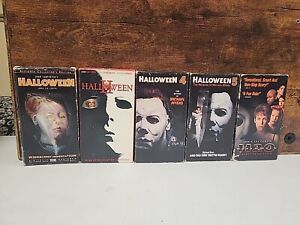 New ListingHalloween VHS Tape Lot x5 Horror Myers. 1, 2, 4, 5, H20, See Video