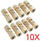 10x Brass Compression Fittings Connector 3/16
