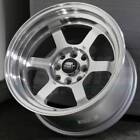 16x8 Silver Machined Wheels MST Time Attack 4x100 20 (Set of 4)  73.1