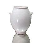 Vintage Arts and Crafts American Pottery White Matte Vase