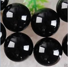 AAAA 8mm Black Agate Onyx Round Loose Beads Gemstone 15