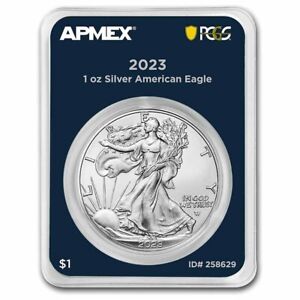 2023 1 oz Silver American Eagle Bu Coin MD Premier PCGS First Strike in TEP
