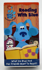 Blues Clues Nickelodeon Nick Jr Reading With Blue Learning Video (VHS, 2002)