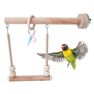 New ListingPet Bird Parrot Swing Perch Parakeet Budgie Cockatiel Cage Hanging Toy
