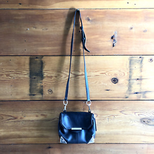 Alexander Wang Black Marion Leather Crossbody Small Purse Bag 0226AT