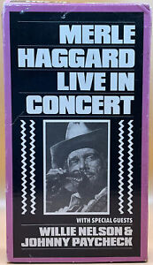 Merle Haggard Live in Concert w/ Willie Nelson VHS 1991 **Buy 2 Get 1 Free**