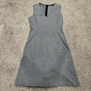 Theory Women's Size 6 Gray Adoxa Ponte Sheath Sleeveless Dress
