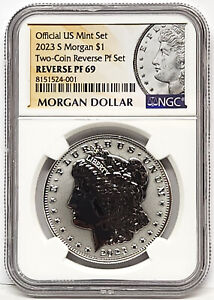 2023 s reverse proof morgan silver dollar ngc rp 69 morgan label