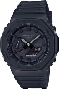 Casio OAK G-Shock GA2100-1A1 A/D Digital Carbon Resin Black Out Men's Watch