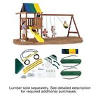Swing-N-Slide Wrangler Swing Set DIY Hardware Kit (Lumber Green 204