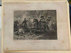 Battle of Mill Springs KY General Zollicoffer 1866 Civil War Sketch Print RARE!