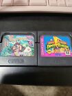 Game Gear Lot Of 2 Mighty Morphin Power Rangers Taz-mania