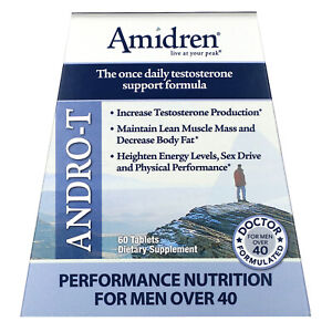 Amidren, Andro-T, For Men 40+, 60 Tablets