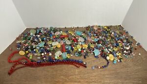 Large Loose Sparkly Pendant Bead Lot Glass Crystal Ceramic Stone Jewelry Making