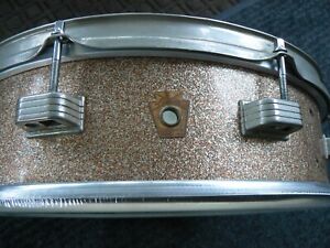 Ludwig  vintage piccolo snare  champagne sparkle ,nickel hardware 14'