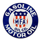 MFA Missouri Farmers Association Motor Oil Gasoline Round MDF Wood Sign