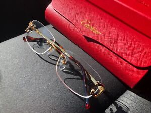 Cartier Glasses C Decor Gold