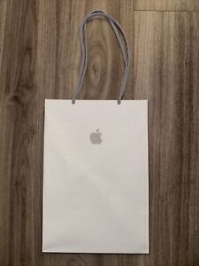 APPLE Store Small White Paper Shopping Bag 8.75