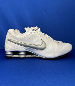Nike Shox Conundrum SI White Silver Running Sneakers Women’s Size 8M 407989-100
