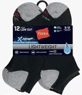 Hanes Low Cut Socks 12-Pack Men's FreshIQ X-Temp Cool Comfort Dry Wicking 6-12