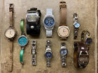LOT OF 11 Fossil Stainless, Leather Watches Men & Women’s