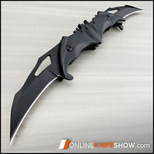 Dual Spring Black Batman Knife Assisted Folding Blade Pocket Dark Knight Joker