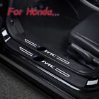 Leather Carbon Fiber Car Door Sticker For Civic Auto Accessories (For: Honda Civic)