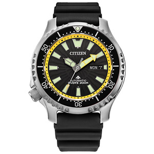 Citizen Men Automatic Promaster Dive Fugu Pufferfish Black Watch 44MM NY0130-08E