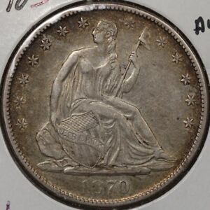 1870-S Liberty Seated Half Dollar - AU Condition